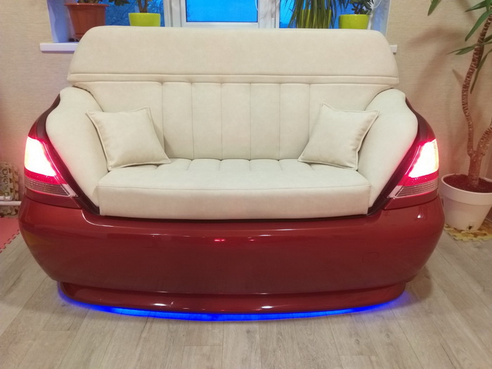 Оригинальный диван своими руками из задней части BMW 7 E65
